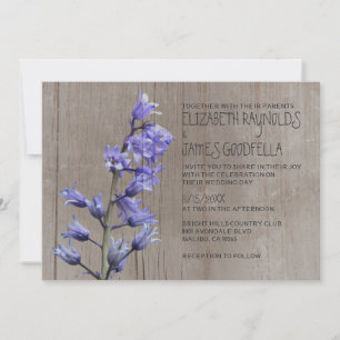 Rustic Hyacinth Wedding Invitations