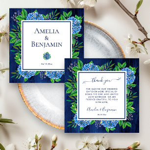 Rustic Hydrangeas Thank You For Wedding Officiant