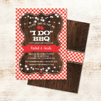 Rustic I DO BBQ Couples Shower Engagement Party