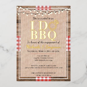 Rustic I Do BBQ Engagement Party Couples Shower