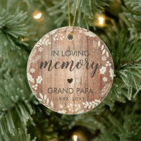 Rustic In Loving Memory Memorial Photo