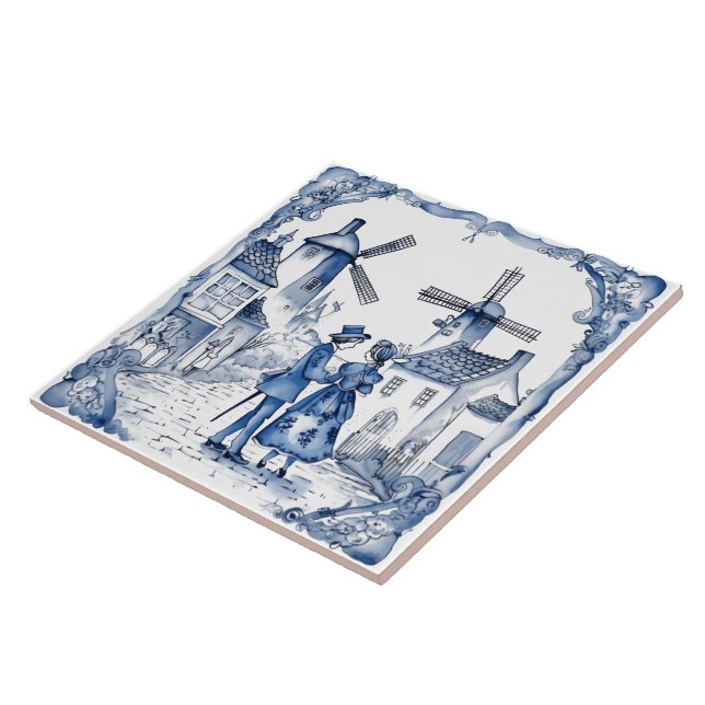 Rustic Indigo Village Tiles (Side)