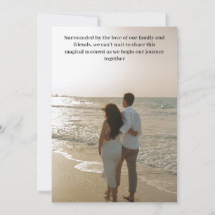 Rustic Indoor Wedding Save the Date Card