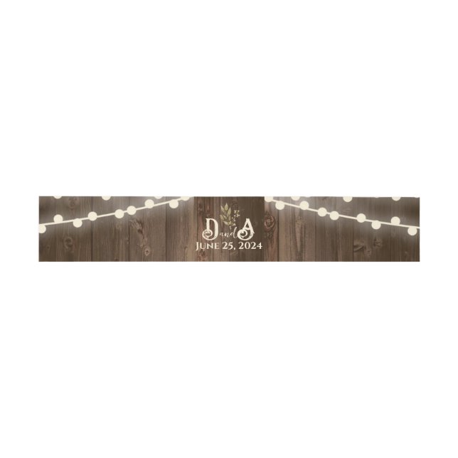 Rustic Invitation Belly Band (Flat)