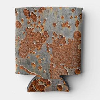 Rustic Iron: Yellow Mottled. Can Cooler