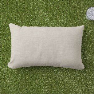 Rustic Ivory Faux Burlap Outdoor Pillow