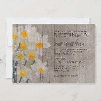 Rustic Jonquil Wedding Invitations