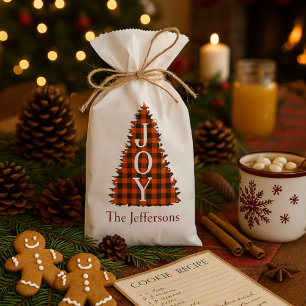 Rustic JOY Christmas Favour Bag