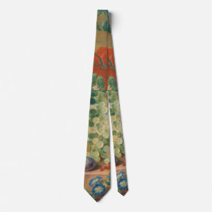 Rustic Kitchen Art Vintage Fruit Flower Print Tie