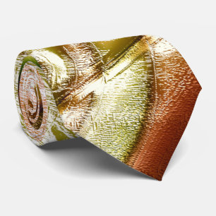 Rustic 'knotted wood stump cutout magnification'   tie