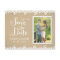 Rustic Kraft and Lace Wedding Photo