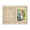 Rustic Kraft and Lace Wedding Photo