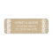 Rustic Kraft and Lace Wedding Return Address