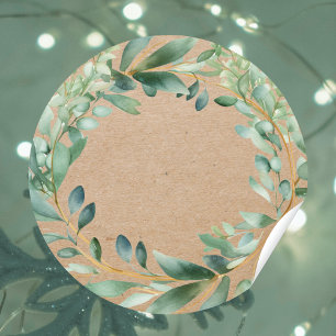 Rustic kraft Blank Christmas jam ingredient Label