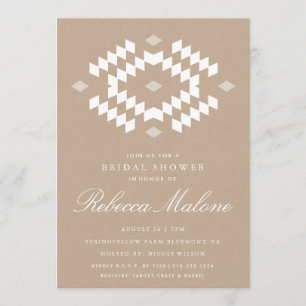 Rustic Kraft Boho Bridal Shower Invitation