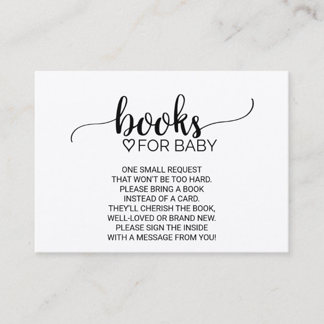 Rustic Kraft Calligraphy Book Request Insert (Front)