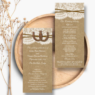 Rustic Kraft, dentelle et fer à cheval Programmes