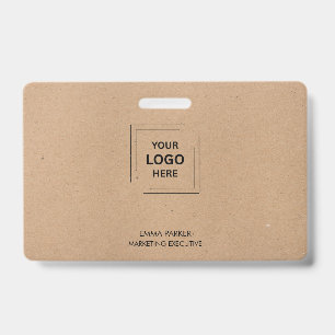 Rustic Kraft Employee Identity Design Badge