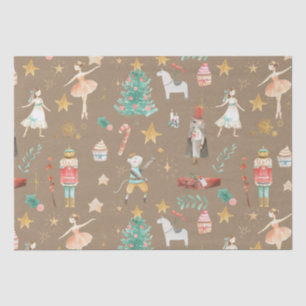 Rustic Kraft Everything Nutcracker Christmas Tissue Paper