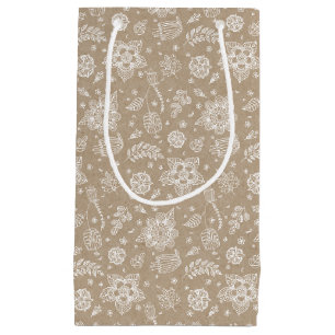 Rustic Kraft Floral Easter Gift Bag