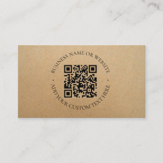 Rustic Kraft Modern Stylish Professional Business Card