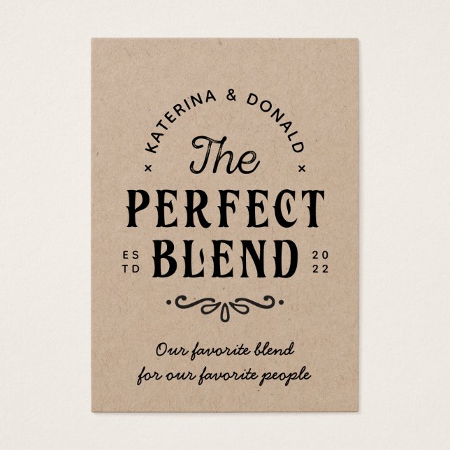 Rustic Kraft No Hole The Perfect Blend Favoriser T (Devant)