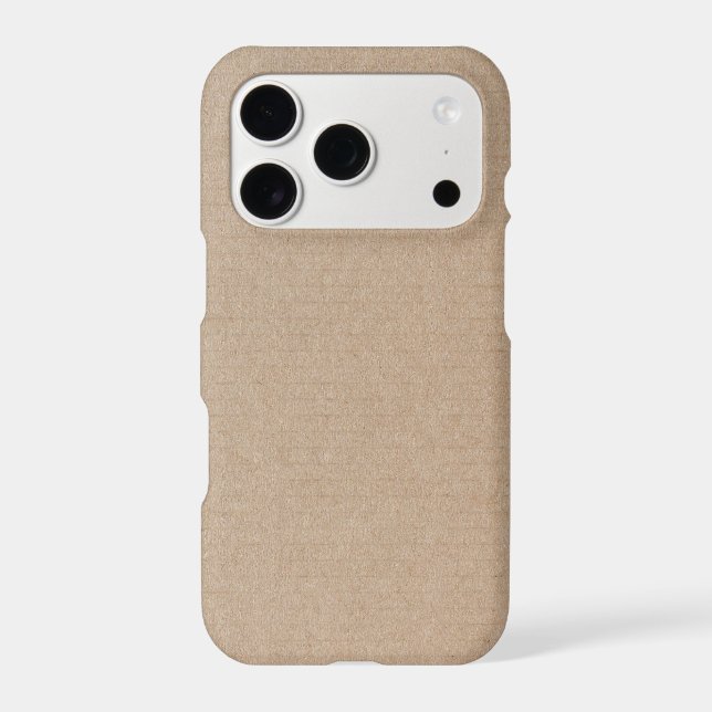 Rustic Kraft Paper Blank Template Custom (Back)