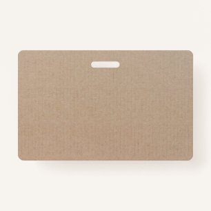 Rustic Kraft Paper Blank Template Custom Badge