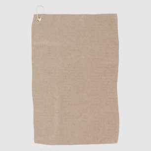 Rustic Kraft Paper Blank Template Custom Golf Towel