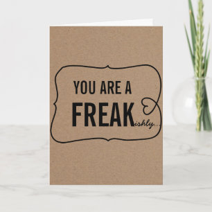 Rustic Kraft Paper Funny Valentines Day Holiday Card