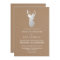 Rustic Kraft Paper Silver Antler Wedding