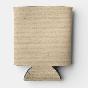 Rustic Kraft Paper: Textured Background. Can Cooler