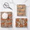 Rustic Kraft Red Foxes Repeat Pattern