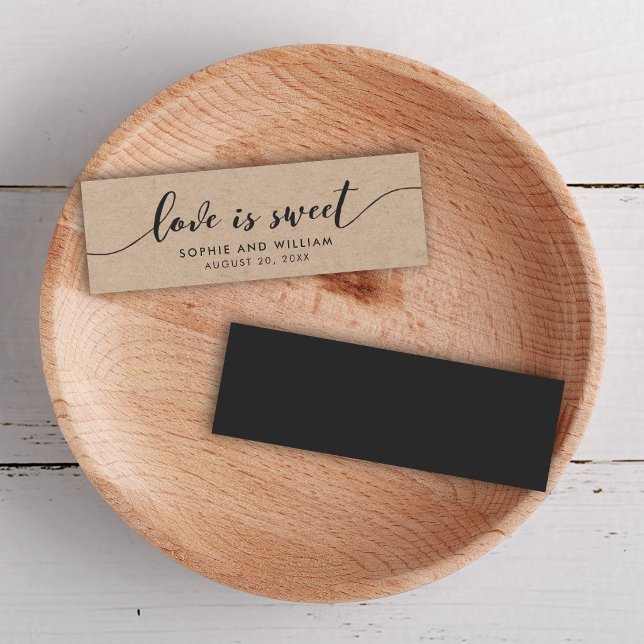 Rustic Kraft Relax Script Wedding Love is Sweet (Creator Uploaded)
