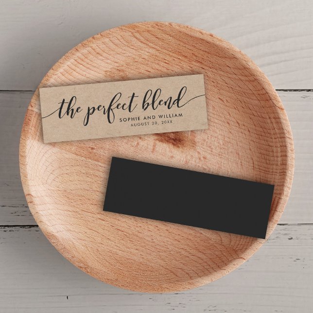 Rustic Kraft Script Wedding The Perfect Blend (Creator Uploaded)
