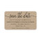 Rustic Kraft Simple Script Save The Date