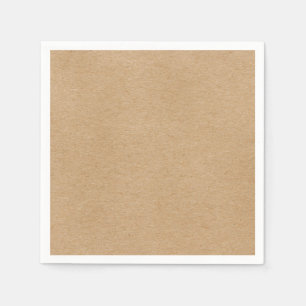 Rustic Kraft Simple Stylish Boho Napkin