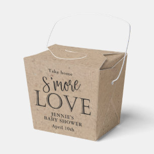 Rustic Kraft S'More Custom Take Out Favor Box