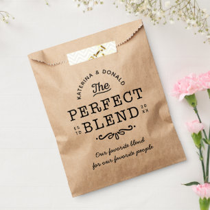 Rustic Kraft Vintage Perfect Blend Favour Bag