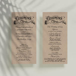 Rustic Kraft Wedding Ceremony Program Templates<br><div class="desc">Rustic Kraft Wedding Ceremony Program Templates.</div>