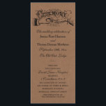 Rustic Kraft Wedding Ceremony Program Templates<br><div class="desc">Rustic Kraft Wedding Ceremony Program Templates.</div>