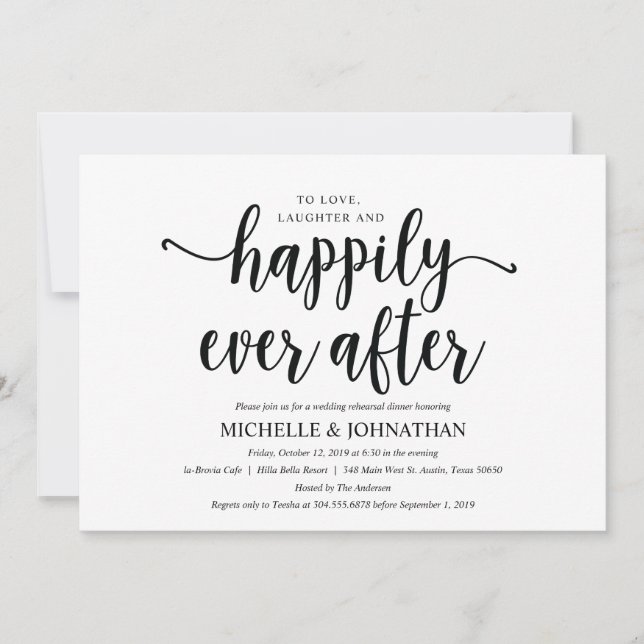 Rustic Kraft Wedding Rehearsal Dinner Invites 2 (Front)