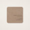 Rustic Kraft Wildflowers Floral Square Biz Card
