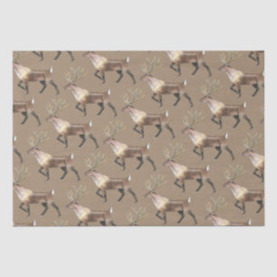 Rustic Kraft Woodland Stag Reindeer Tissue Paper