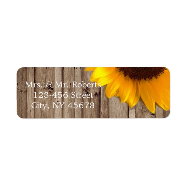 rustic lace barn wood sunflower country wedding (Front)