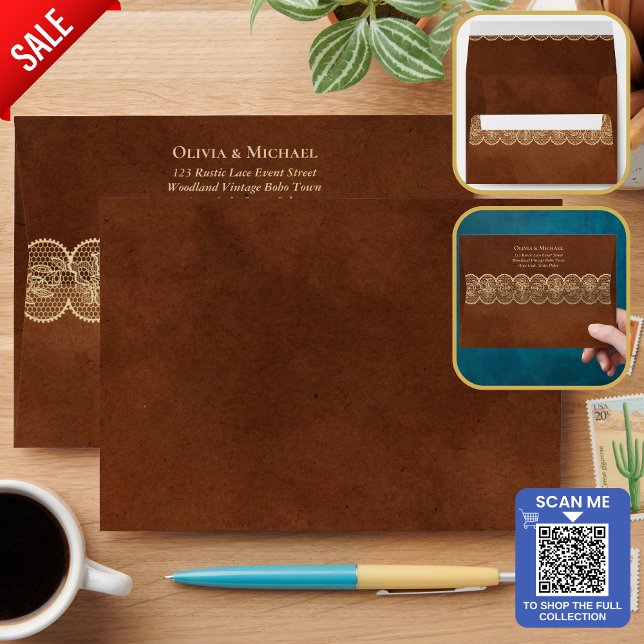Rustic Lace Envelope (Creator Uploaded)