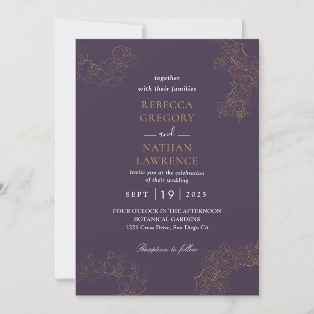 Rustic Lace wedding invitations (Front)