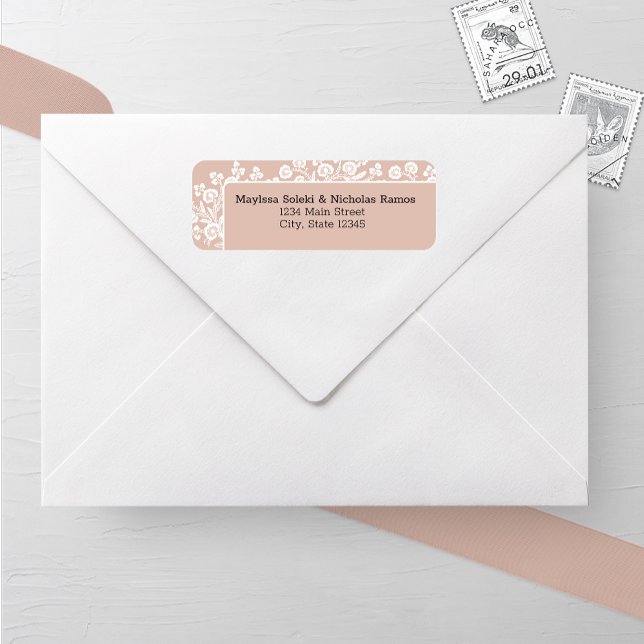 Rustic Lace Wedding Return Address (Creator Uploaded)