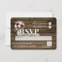 Rustic Ladder Love Bourgogne Roses Mariage RSVP