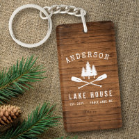 Rustic Lake House Boat Oars Trees Wood 2 Sided